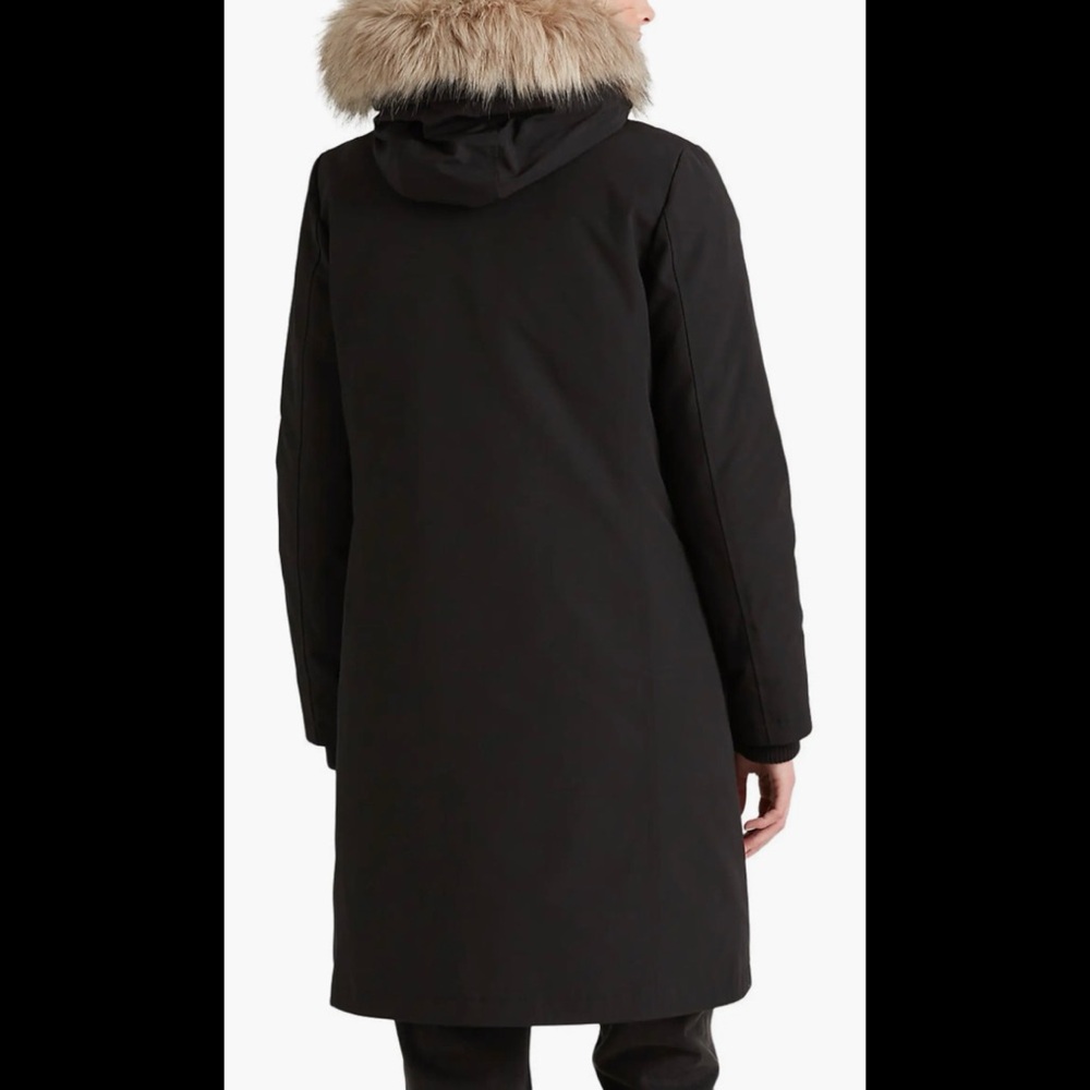 🖤LRL Faux Fur Trim Down&Feather Hooded Parka- Black🖤 - Picture 3 of 3